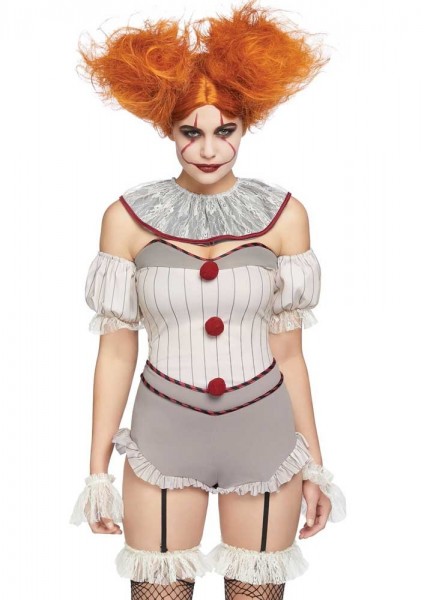 Sexy horror clown ladies costume 4