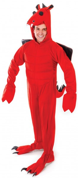 Fire Red Dragon kostym