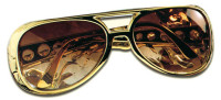 Widok: Okulary przeciwsłoneczne w kolorze złotym z lat 50