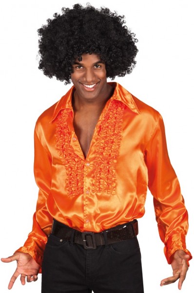 Chemise à volants orange Diego