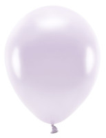 10 Eco metallic Ballons lavendel 26cm