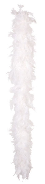 Stylowy boa z piór 180cm biały