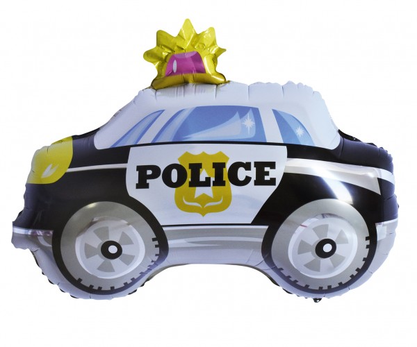 Auto della polizia mongolfiera XL 74 x 65 cm