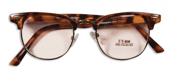 Amber optic glasses