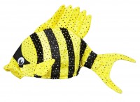 Anteprima: Beanie di pesce tropicale giallo-nero
