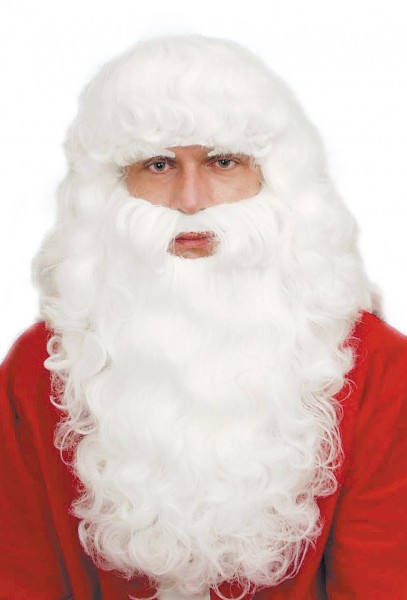 Santa Claus Peruk Set med skägg & ögonbryn