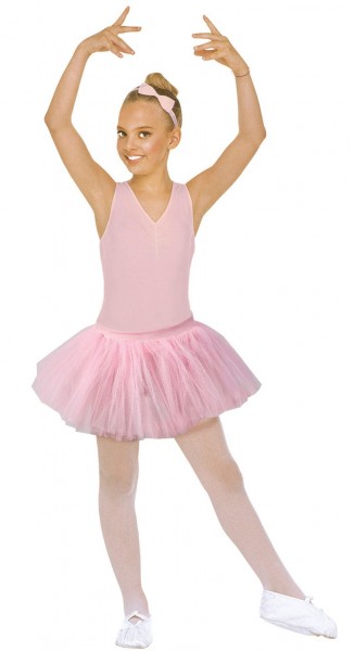 Tutú de bailarina rosa suave para niños