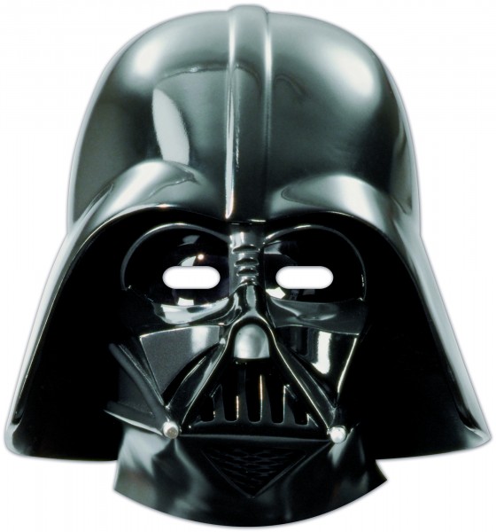 6 Star Wars Galaxy Darth Vader maskers 25cm