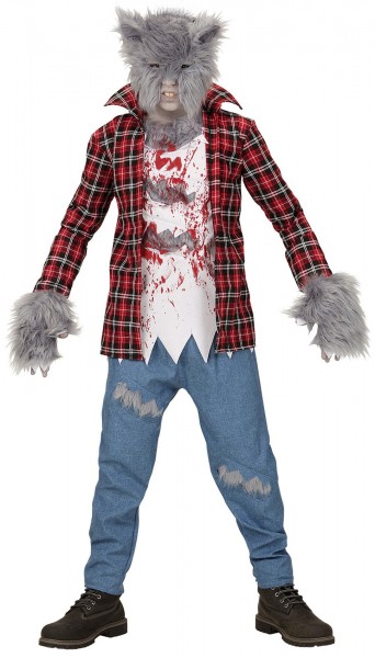 Disfraz infantil de leñador hombre lobo zombi 3