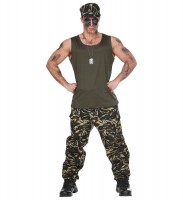 Vista previa: Disfraz de soldado de película de acción para hombre