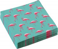 20 servietter Flamingo Paradise 33cm
