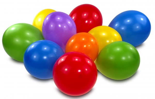 38 bunte Luftballons für Luftballonmatratze