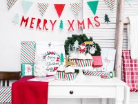 Preview: 3 Christmas Wreath Gift Bags White