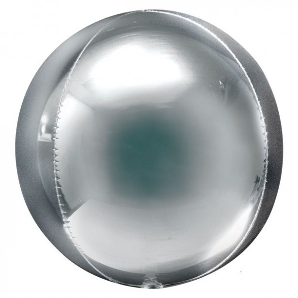 Balon kulkowy srebrny Niebo 53cm