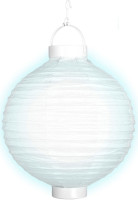 Vorschau: Weißer Lampion mit LED 30cm