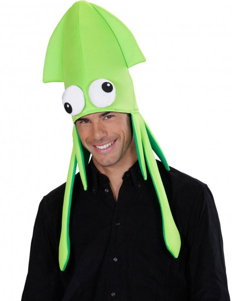 Sombrero de calamar verde