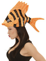 Vista previa: Sombrero de pez payaso de color naranja