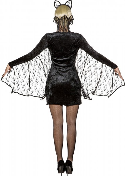 Bat kjole med fløjl og blonder 3