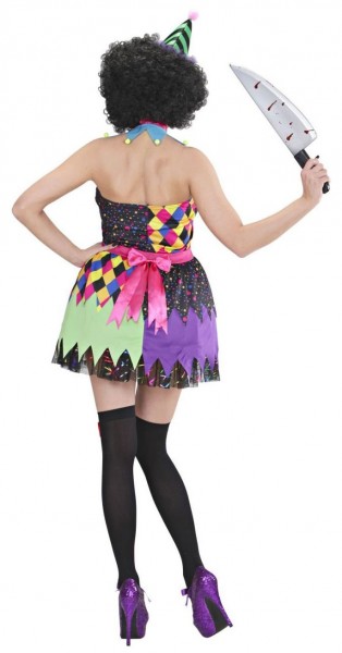 Ladies costume colorful killer clown 3