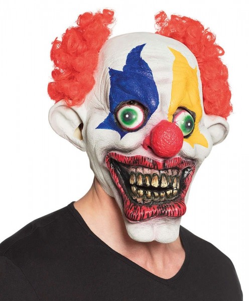 Masque en latex de clown démon