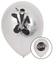 Vorschau: 6 Ninja Power Ballons 25cm