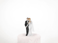 Anteprima: Figura sposi per torta di matrimonio 11cm