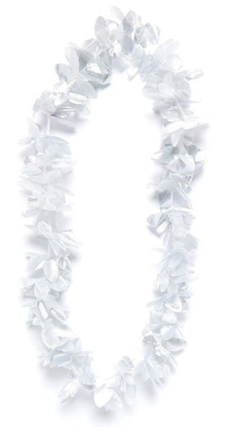 Collar hawaiano de plata Paloma 50cm