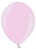 Preview: 50 party star metallic balloons light pink 23cm
