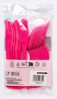 Preview: Live Pink reusable cutlery set 24 pieces