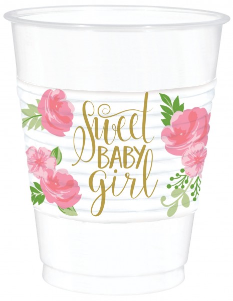 25 Sweet Baby Girl cups 473ml