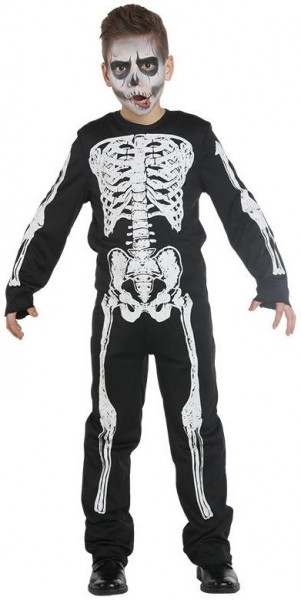 Ruven skelet dreng kostume
