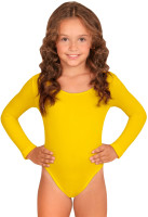 Klasyczne body dziecięce w kolorze żółtym