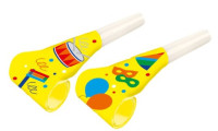 4 kleurrijke partycrackers luchtboxen van 30 cm