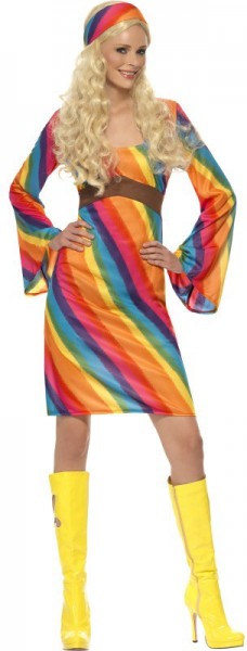 Costume hippie Melody colorato