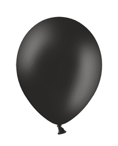 100 party star balloons black 12cm