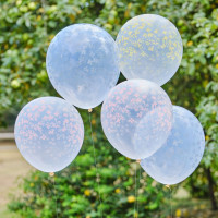 5 bunte Sommerwiese Ballons 30cm