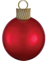 Balon świąteczny czerwona bombka 38 x 50 cm