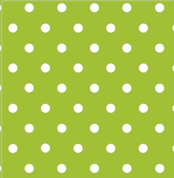 Serviettes 20 Mix Patterns Dots vert clair 33cm
