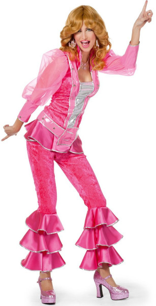 Dansend roze feest dames kostuum