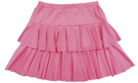 Neon-pink ruffle skirt Tina