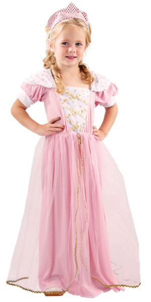 Princess dress Alisha in pale pink with crown