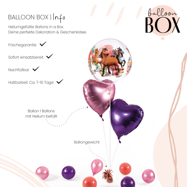 XL Heliumballon in der Box 3-teiliges Set Spirit 3