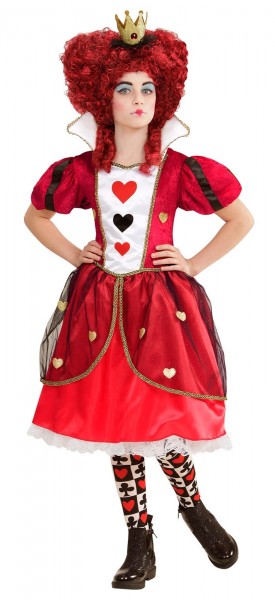 Wonderland dronning af hjerter barn kostume