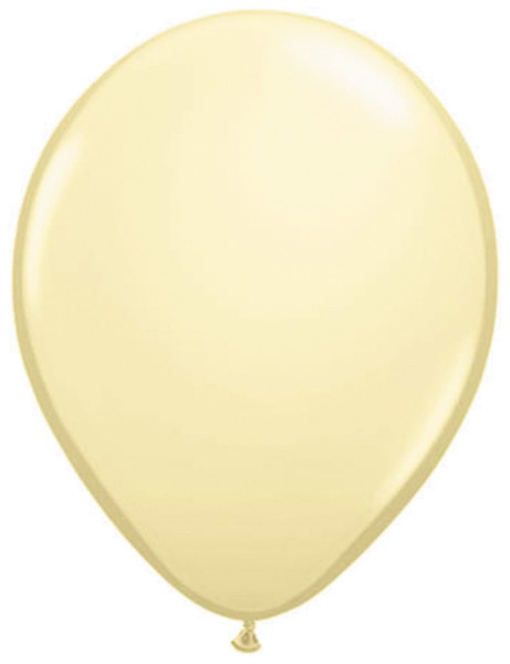 10 Ballons Ivoire 30cm