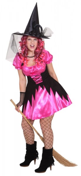 Crazy Pink Witch Costume