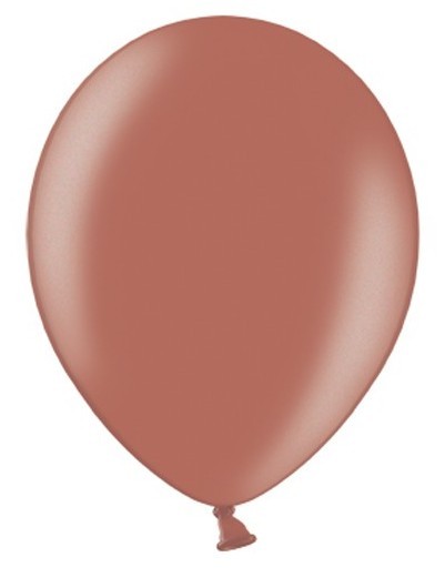 100 balloner kobberbrun metallisk 30 cm