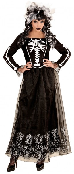 Gotisk Calavera Lady-kostume til kvinder 3