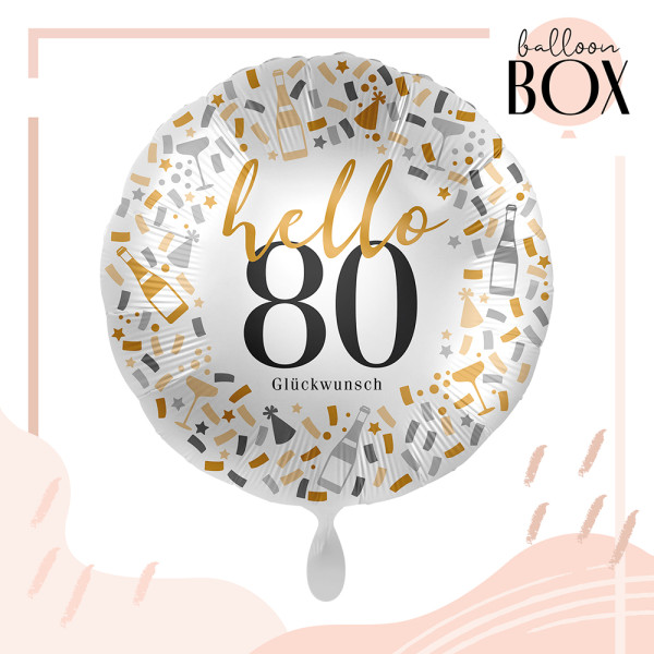 Balloha Geschenkbox DIY Hello 80 XL