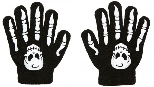 Totenschädel Tim Kinder-Handschuhe