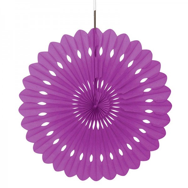Decorative fan flower lilac 40cm
